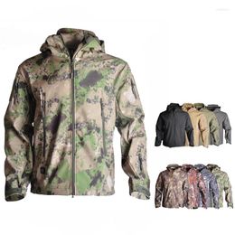 Outdoor Jackets TAD Waterproof Softshell Tactical Jacket Sport Windbreaker Men Winter Fleece Hunting