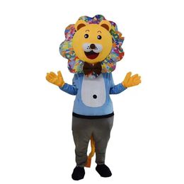 2022 Halloween Lovely Lion Mascot Top Quality Costume animal theme character Carnival Adult Size Fursuit Christmas Birthday Party Dress