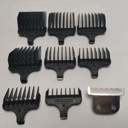 1PCS Razor T-Blade & 8PCS Hair Clipper Comb #1- #8 Cutting 3-25mm Replacement For 9816-200 9818L 9837 9854 9854L 9894 9884