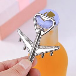 Aeroplane Openers Aircraft Keychain Beer Opener Plane Shape Keyring Birthday Wedding Party Gift by sea GCB16283