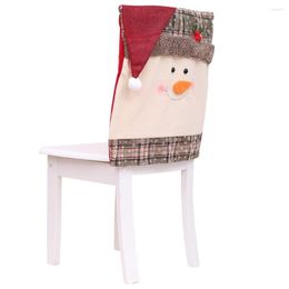 Chair Covers Christmas Stretch Cover Banquet Party Seat Slipcover Home Decoration For Xmas Living Room Decor