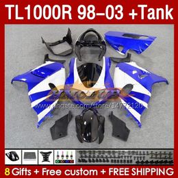 Fairings & Tank For SUZUKI SRAD TL-1000 TL 1000 R 1000R 98-03 Bodywork 162No.28 TL1000 R TL1000R 98 99 00 01 02 03 TL-1000R 1998 1999 2000 2001 2002 2003 Fairing blue factory