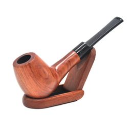 HORNET cigarette Wooden Glass Oil Pipes Tobacco Smoke Pipe Red Wood Pipe with Smoking Accessories disposable shisha vape pen