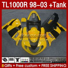 Fairings & Tank For SUZUKI SRAD TL-1000 TL 1000 R 1000R TL1000R 98 99 00 01 02 03 Bodywork 162No.35 TL-1000R 1998 1999 2000 2001 2002 2003 TL1000 R 98-03 Fairing yellow stock