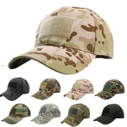 Military fans outdoor camouflage baseball cap sports visor magic tape cap BBB16326