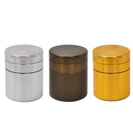 CHROMIUM CRUSHER Premium Smoking Tobacco Herb Grinder Herbal 3 Piece With 92ML Large Metal Stash Jar Aluminum Tobacco Grinders Smoke Accessory bong