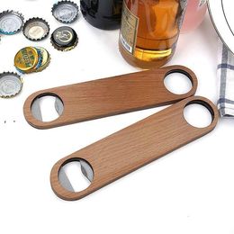 Big Wood Handle Bartender Bottle Openers Wine Beer Soda Glass Cap Opener Kitchen Bar tools BBB16295