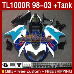 Fairings & Tank For SUZUKI SRAD blue glossy TL-1000 TL 1000 R 1000R 98-03 Bodywork 162No.21 TL1000 R TL1000R 98 99 00 01 02 03 TL-1000R 1998 1999 2000 2001 2002 2003 Fairing