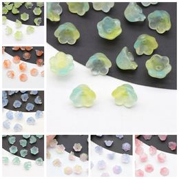 10pcs 12mm Flower Shape Lampwork Crystal Glass Loose Beads for Jewellery Making DIY Crafts Findings