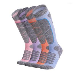 Sports Socks Women's Long Ski Outdoor Thickened Mountaineering Towel Bottom Sweat-absorbing And Warm Skiing Sock