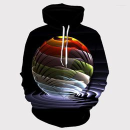 Men's T Shirts Men/Women Hoodies With Hat Hoody Print Colour Blocks Autumn Winter 3D Sweatshirts Hooded Hood Tops Wholesale