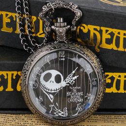 Pocket Watches Steampunk Movie Theme Christmas Watch Kid Pendant Necklace Clock Gifts CF1432