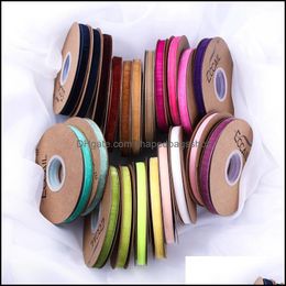 Gift Wrap 20 Yards Veet Ribbon Wedding Party Decoration Handmade Gift Wrap Hair Bowknot Diy Christmas 5620 Q2 Drop Delivery 2022 Home Ot6S7