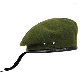 Berets Retro Beret Wool Men Female French Hat Ladies Spring Solid Cap Autumn Winter Unisex