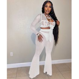 Women's Two Piece Pants Casual Women Tracksuit Biker 3 Piece Set See Through Sheer Mesh Party Night Clubwear Tracksuit Clothes For Women Outfit T221012