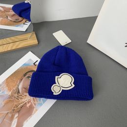 New knitted hat with soft letters and skin-friendly women's fashion Instagram brand warm wool hats for autumn and winter