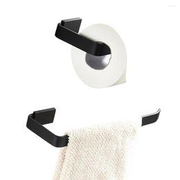 Bath Accessory Set Leyden Oil Rubbed Bronze Brass Wall Mounted Black Towel Ring Holder Paper Tissue 2pcs Bathroom Accessories