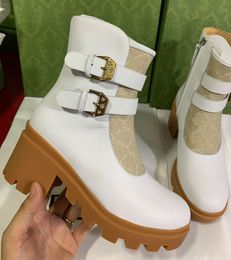 Designer Luxus Damen Stiefel High Heels Ankle Boot Winter Mode Schuhe Cowboy Leder Martin Booties