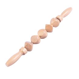Wooden Massage Roller Therapy Tools Handheld Cellulite Trigger Points for Release Cellulite Sore Muscle Blasting