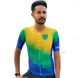 Racing Jackets 2022 Cycling Uniform VEZZO Mtb Men's Clothes Promotion Brazil Summer Short Sleeves Couple Cyclist Shirt