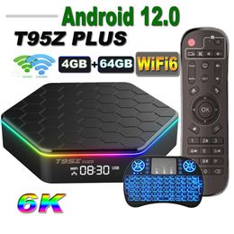Other Electronics Set Top Box T95Z PLUS Android 12 TV Box Allwinner H618 6K 24G 5G Wifi6 4GB 64B 32GB 2GB16GB BT50 H265 Global Media Player Receiver 221014