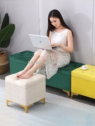 Clothing Storage Light Luxury Shoes Stool Household Bed End Bedroom Bench Store Rest Sofa Rectangle