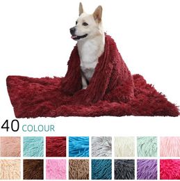 Fluffy Dog Blanket Warm Faux Fur Sleep Pet Blankets for Dogs Cats Reversible Double Layer Washable Throw Cover for Dog Bed Couch Sofa Car