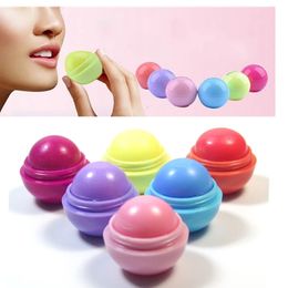 Mini Lip Pomade Cute Ball Balm Natural Plant Sphere Fruit Flavour Moisturiser 6 Six Colours Organic Gloss Mouth Care Makeup lipstick