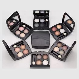 Branded Makeup Eye shadow 4 Colours Matte Eyeshadow shadows palette with brush 6 styles