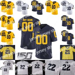 American College Football Wear Michigan Wolverines Football Jersey Rick Leach Chris Perry Ron Kramer Jason Avant Butch Woolfolk Elvis Grbac Marlin Jackson John Ell