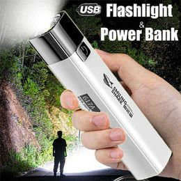 Torches Flashlights Portable 2 In 1 Ultra Bright G3 Tactical Led Flashlight Rechargeable Outdoor Lamp Torch Dropshipping L221014