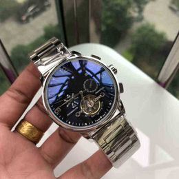 Volano super coppia Orologi di lusso per uomo Pate Philipp Automatico Baida Meccanico Hollow Five Needle Orologi da polso da uomo Moda Nautilus