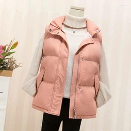 Women's Vests Women Winter Warm Cotton Padded Puffer Sleeveless Parkas Jacket Plus Size 3XL Womens Autumn Waistcoat Tops