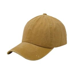 Solid Colour washed Baseball hat Party Favour Summer sunshade caps Outdoor Travel sunscreen Sunhat Vintage duck tongue cap ZZB16333