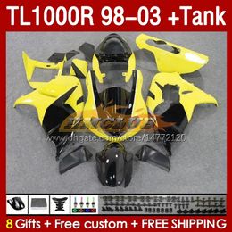 Fairings & Tank For SUZUKI SRAD TL-1000 TL 1000 R 1000R 98-03 Bodywork 162No.27 TL1000 R TL1000R 98 99 00 01 02 03 TL-1000R 1998 1999 2000 2001 2002 2003 Fairing factory yellow