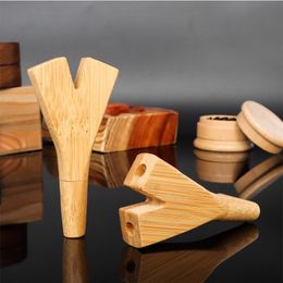 Small Bamboo Pipe Tobacco Smoking Pipe Portable Creative Mini Cigarette Pipes Gifts Grinder Smoke Tools Accessories