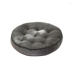 Pillow Nordic Style Solid Colour Plush Round Decorative Sofa Throw Pillows Soft Warm Four Seasons Simple Chair Seat Home Decor