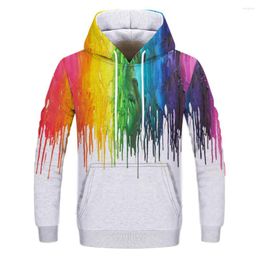 Мужские рубашки T 2022 3D -печатный граффити -свитер мода и женская капюшона Осенняя зима Негабаритный пуловер