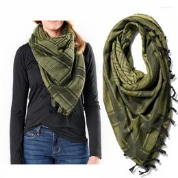 Bandanas Tactical Shemagh Scarf Arab Keffiyeh Arabic Cotton Paintball Hunting Camouflage Head Face Mask