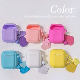 Silicone Protective Case Headphone Cushions For Apple Airpods 3 2021 Soft Thin Cover For Air Pod Pro 1 2 Wireless Earphone Funda with cute love heart