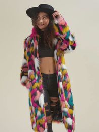 Заводская цена женщин искусственная мех новая модная зимняя осенняя шерсть пальто с верхним пальтом розничная оптом с длинным рукавом теплый женский плюс 3xl 4xl coat