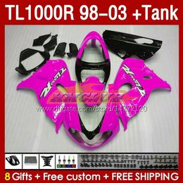 Fairings & Tank For SUZUKI SRAD TL-1000 TL 1000 R 1000R TL1000R 98 99 00 01 02 03 Bodywork 162No.47 TL-1000R 1998 1999 2000 2001 2002 2003 TL1000 R 98-03 Fairing pink glossy