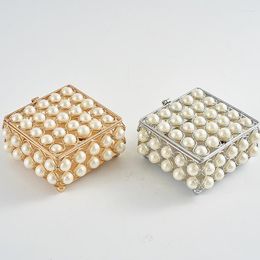 Candle Holders IMUWEN Jewelry Box Mini Pearl Wedding Centerpieces Table Storage For Home Party Decoration