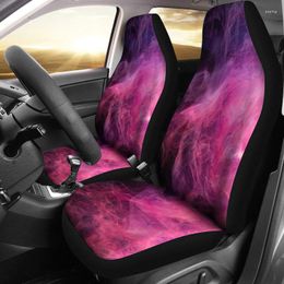 Car Seat Covers Pink Purple Abstract Art Pair 2 Front Protector Accessories