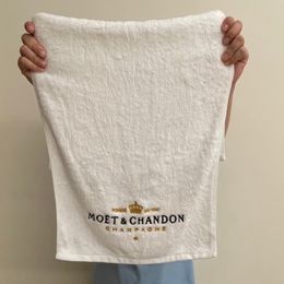 Embroidered White cotton Hand Towels Face Wash tissue Party Service Towel