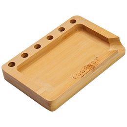 smoke shop cigarette Wooden Rolling Trays Papers Tobacco Accessories Handmade Three Angle Wood Roller Tray For Rollers Machine Tobacco Smoking Accessory Plate