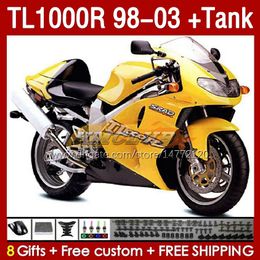 Fairings & Tank For SUZUKI SRAD TL-1000 TL 1000 R 1000R TL1000R 98 99 00 01 02 03 yellow stock Bodywork 162No.59 TL-1000R 1998 1999 2000 2001 2002 2003 TL1000 R 98-03 Fairing