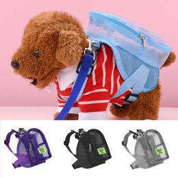 Dog Car Seat Covers Pet Backpack Transparent Mesh Traction Bag School Bags For Small Multifunction Storage Backpacks Supplies