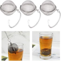 Stainless Steel Coffee Tea Tools Pot Infuser Sphere Locking Spice Tea Ball Strainer Mesh Strainer Philtre Infusor FY3573 Wholesale