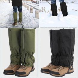 Hunting Pants Leg Gaiters With Waterproof Zipper - Adjustable Hiking Cover Anti-Tear Water-Resistant Breathable Shoe For